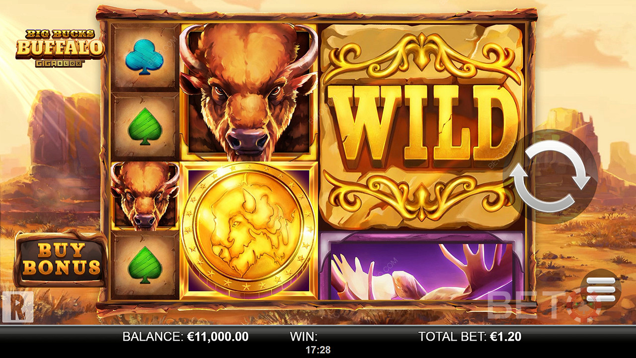 Big Bucks Buffalo Gigablox เล่นฟรี