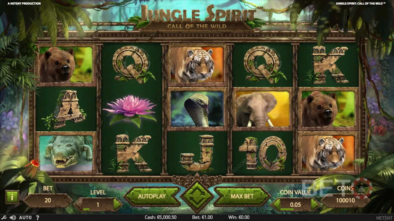 เกมสล็อต Jungle Spirit: Call of the Wild
