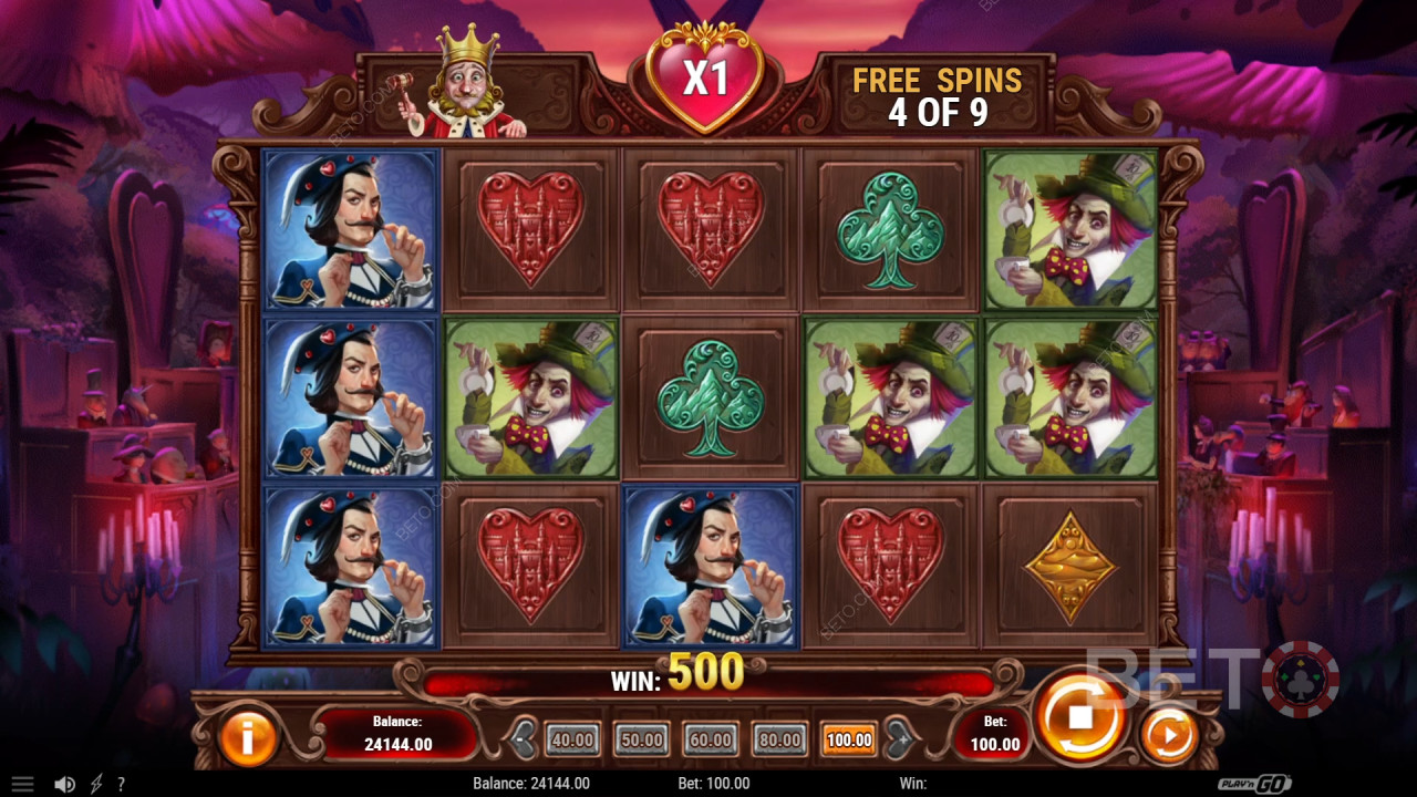 รีวิว Court of Hearts โดย BETO Slots