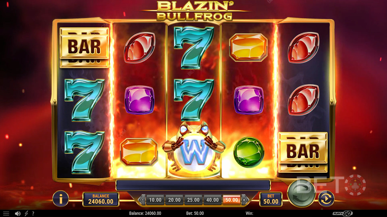 รีวิว Blazin Bullfrog โดย BETO Slots