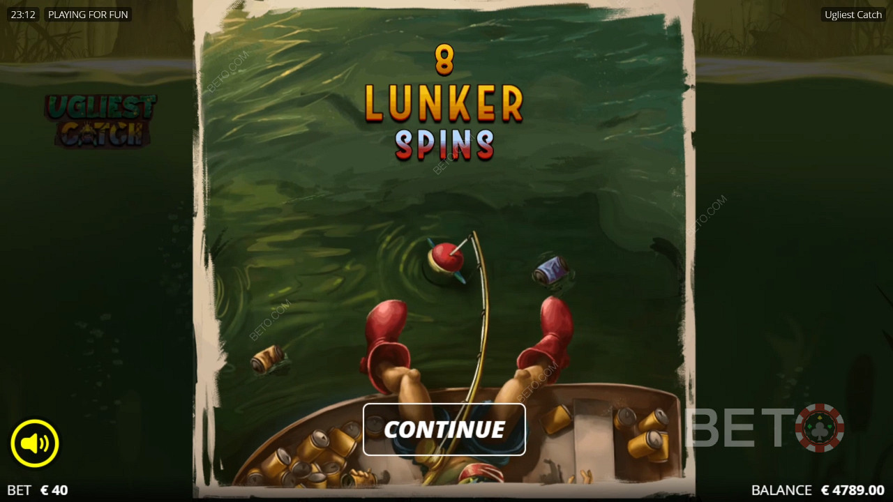 คุณสามารถซื้อ 8 Lunker Spins ได้โดยจ่าย 94x ของเงินเดิมพันของคุณ