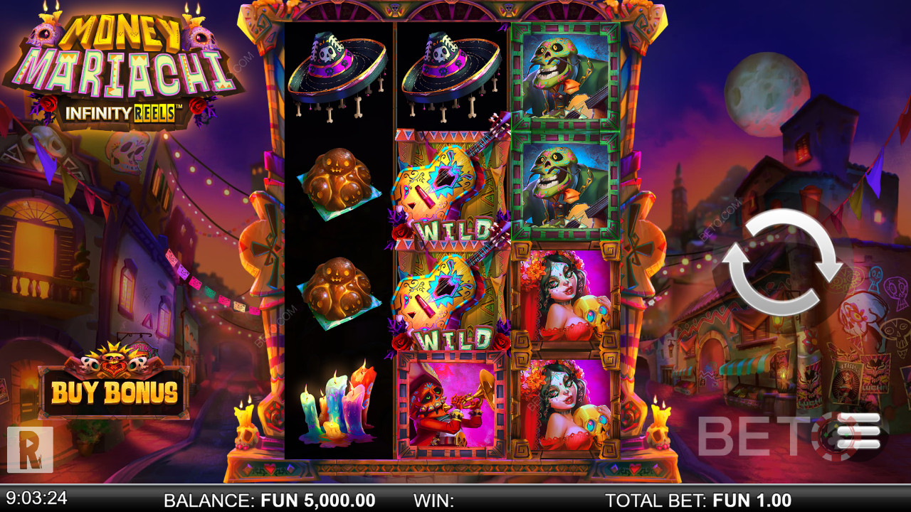 รีวิว Money Mariachi Infinity Reels โดย BETO Slots