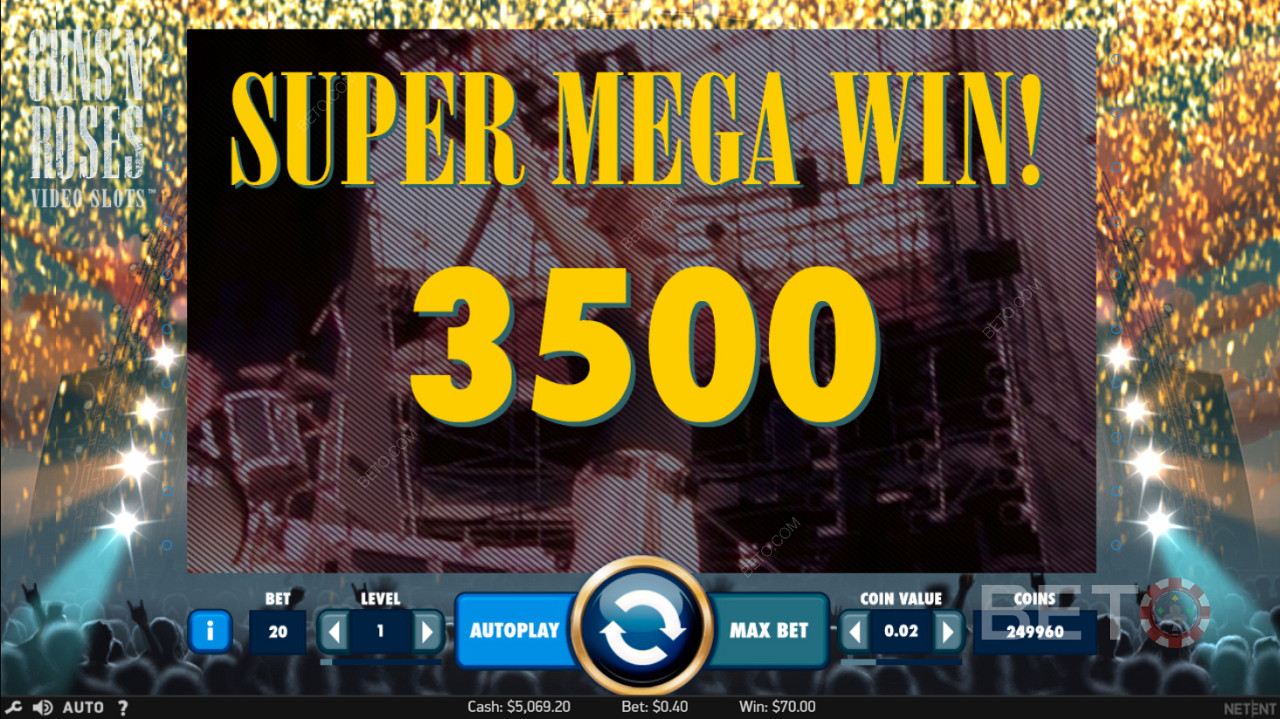 ลงจอด Super Mega Win ที่เป็นที่ต้องการตัวมากที่สุดใน Guns N