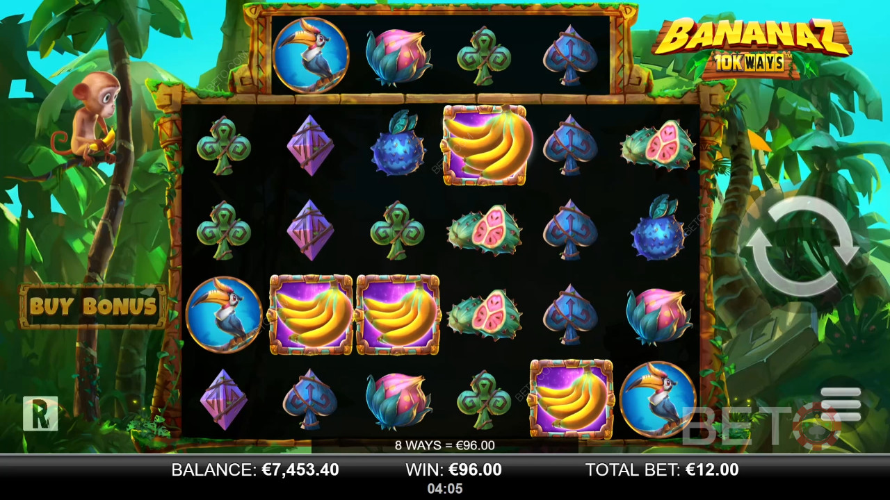 รีวิว Bananaz 10K Ways โดย BETO Slots