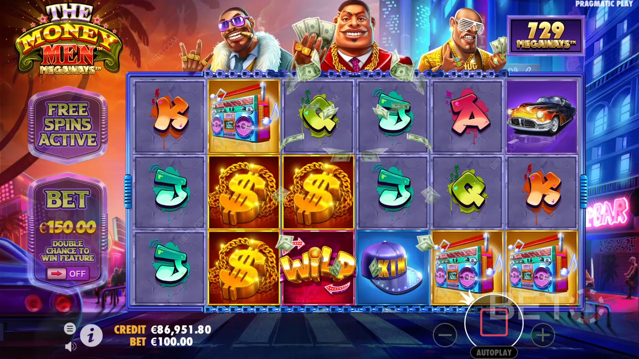 The Money Men Megaways  เล่นฟรี