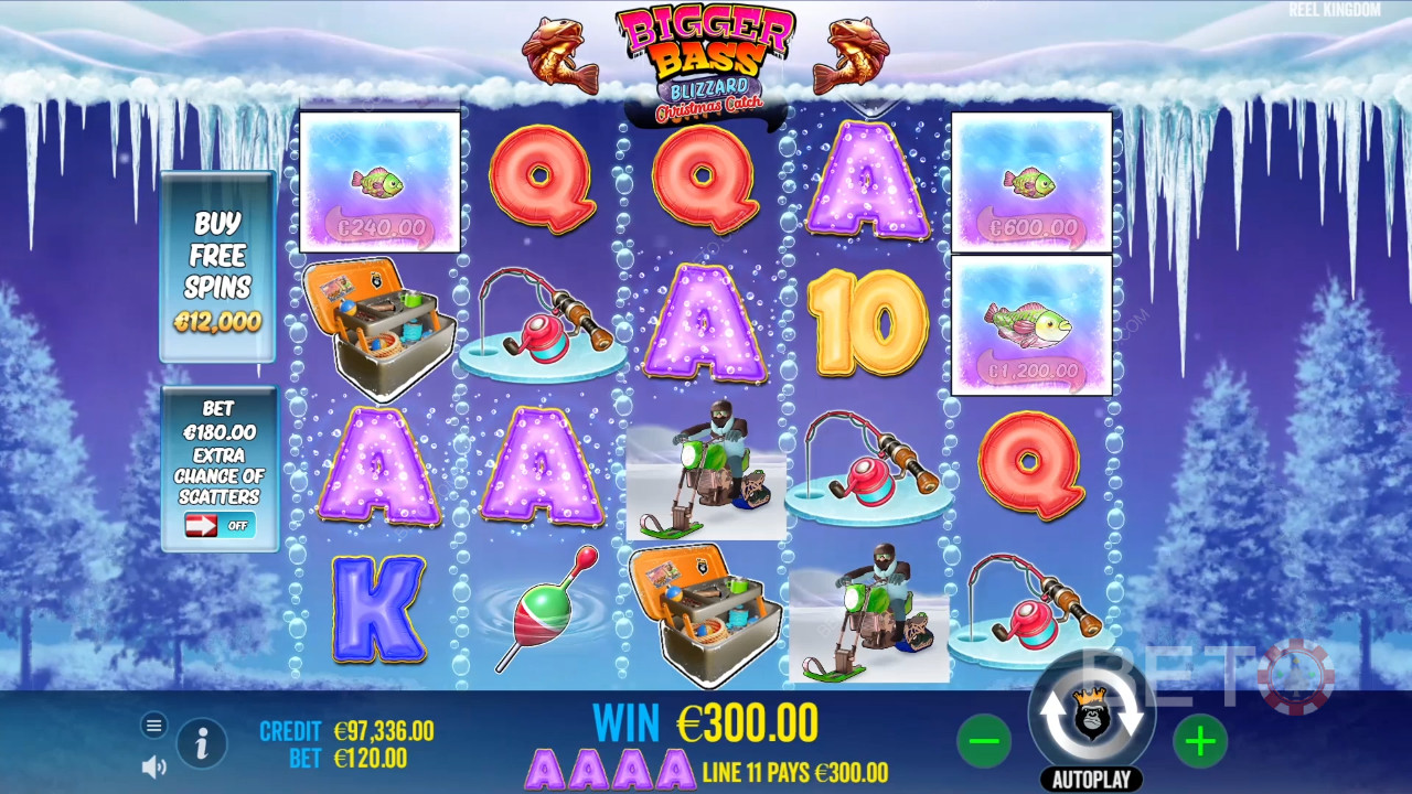 Bigger Bass Blizzard - รีวิวการจับปลาคริสต์มาสโดย BETO Slots