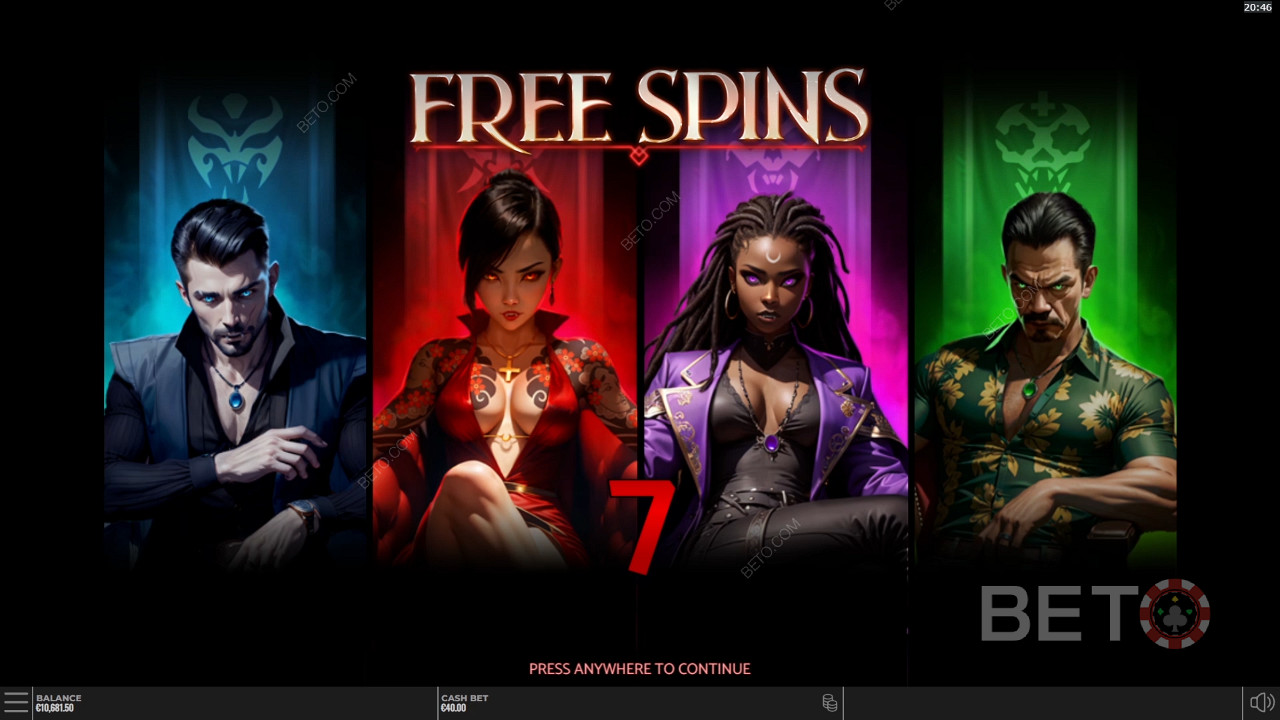 คุณสมบัติโบนัสที่อธิบายไว้ใน Vampire Riches DoubleMax โดย Yggdrasil