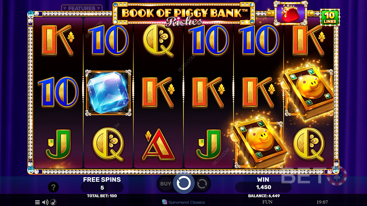 Book Of Piggy Bank - Riches เล่นฟรี