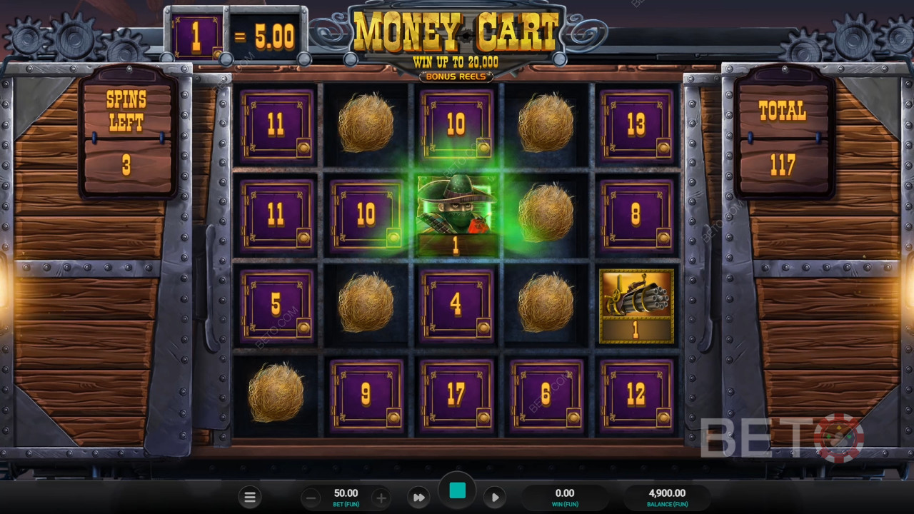 รีวิว Money Cart Bonus Reels โดย BETO Slots