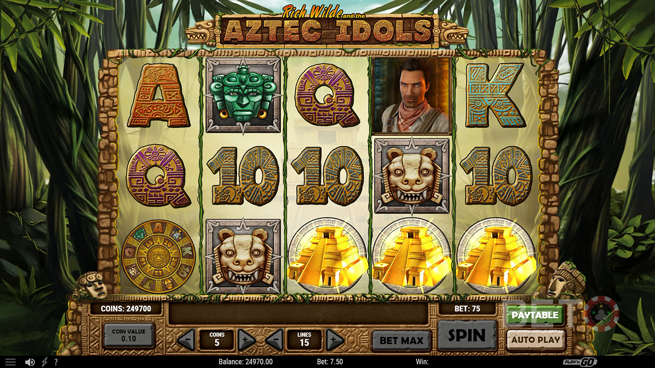 Aztec Idols  เล่นฟรี
