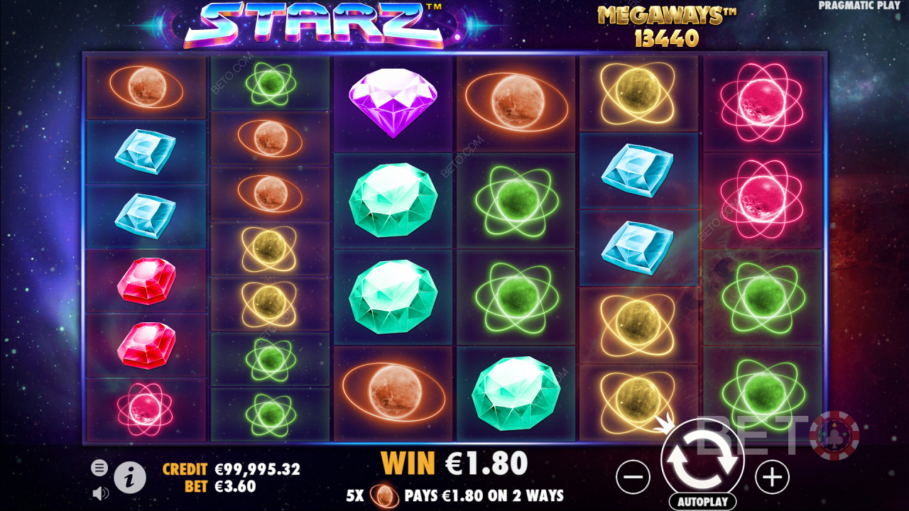 Starz Megaways เล่นฟรี
