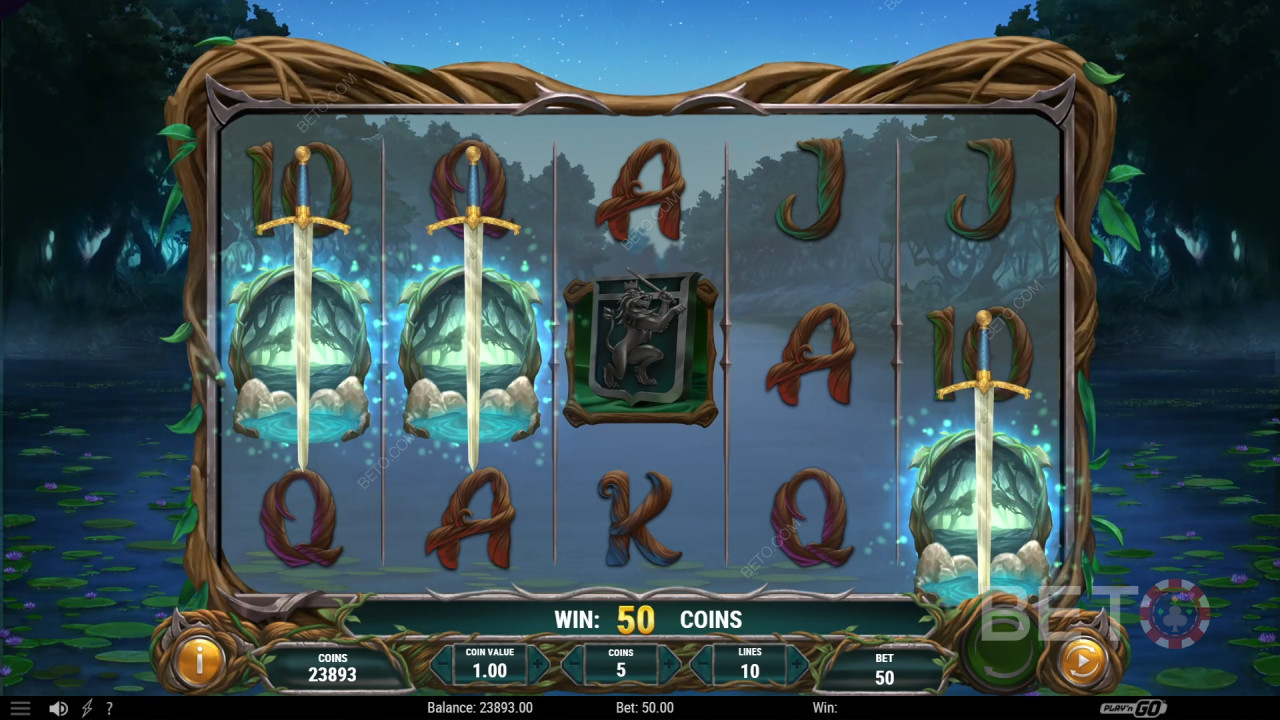 รีวิว Lord Merlin and the Lady of the Lake โดย BETO Slots