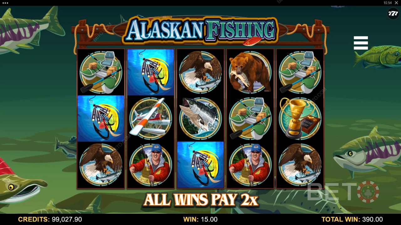 วิธีเล่น Alaskan Fishing ของ Microgaming