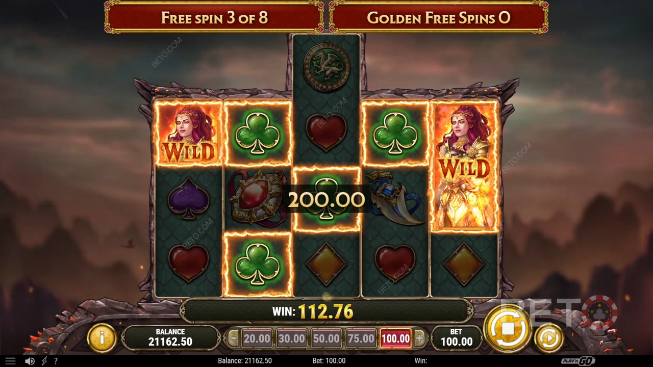 ชนะรางวัล 5,000 เท่าของเงินเดิมพันของคุณในเกมสล็อต Dragon Maiden!