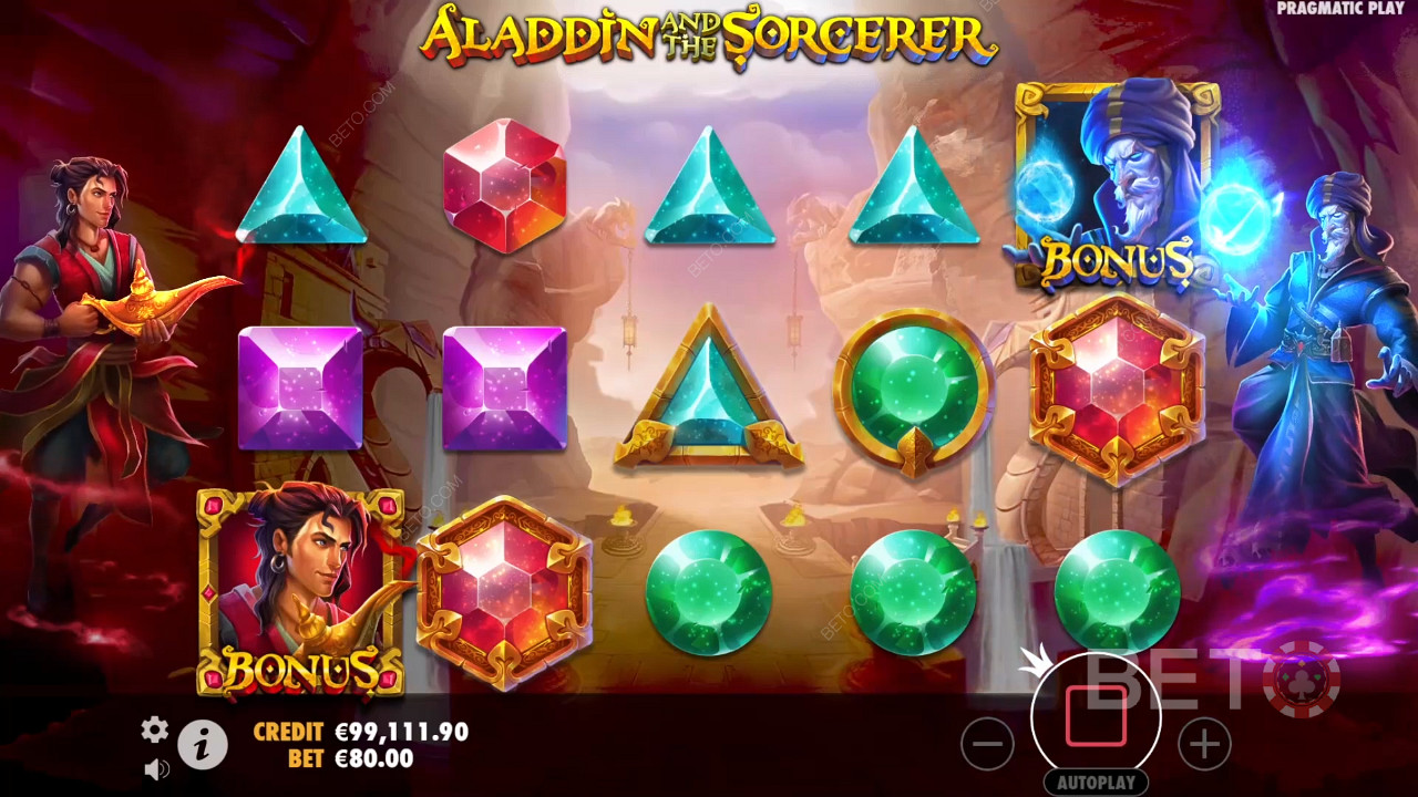 รีวิว Aladdin และ the Sorcerer โดย BETO Slots
