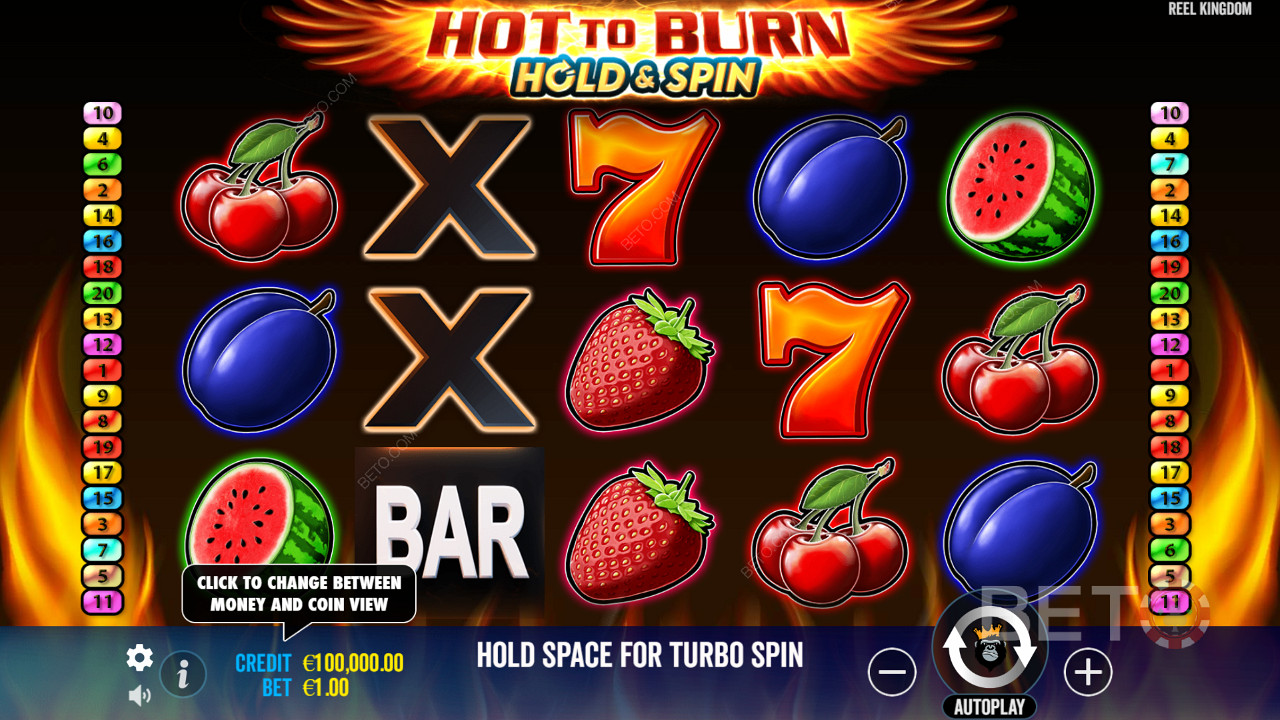 Hot To Burn Hold And Spin เล่นฟรี