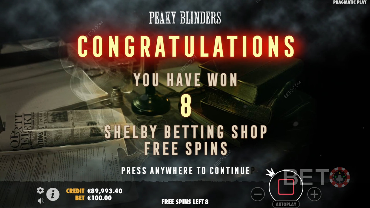 คำอธิบายฟีเจอร์พิเศษในเกม Peaky Blinders โดย Pragmatic Play
