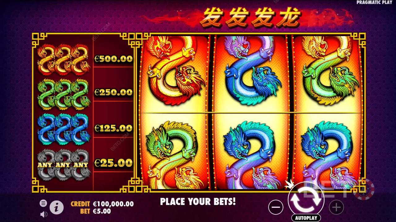 คำตัดสินสำหรับเกมสล็อตออนไลน์ 888 Dragons