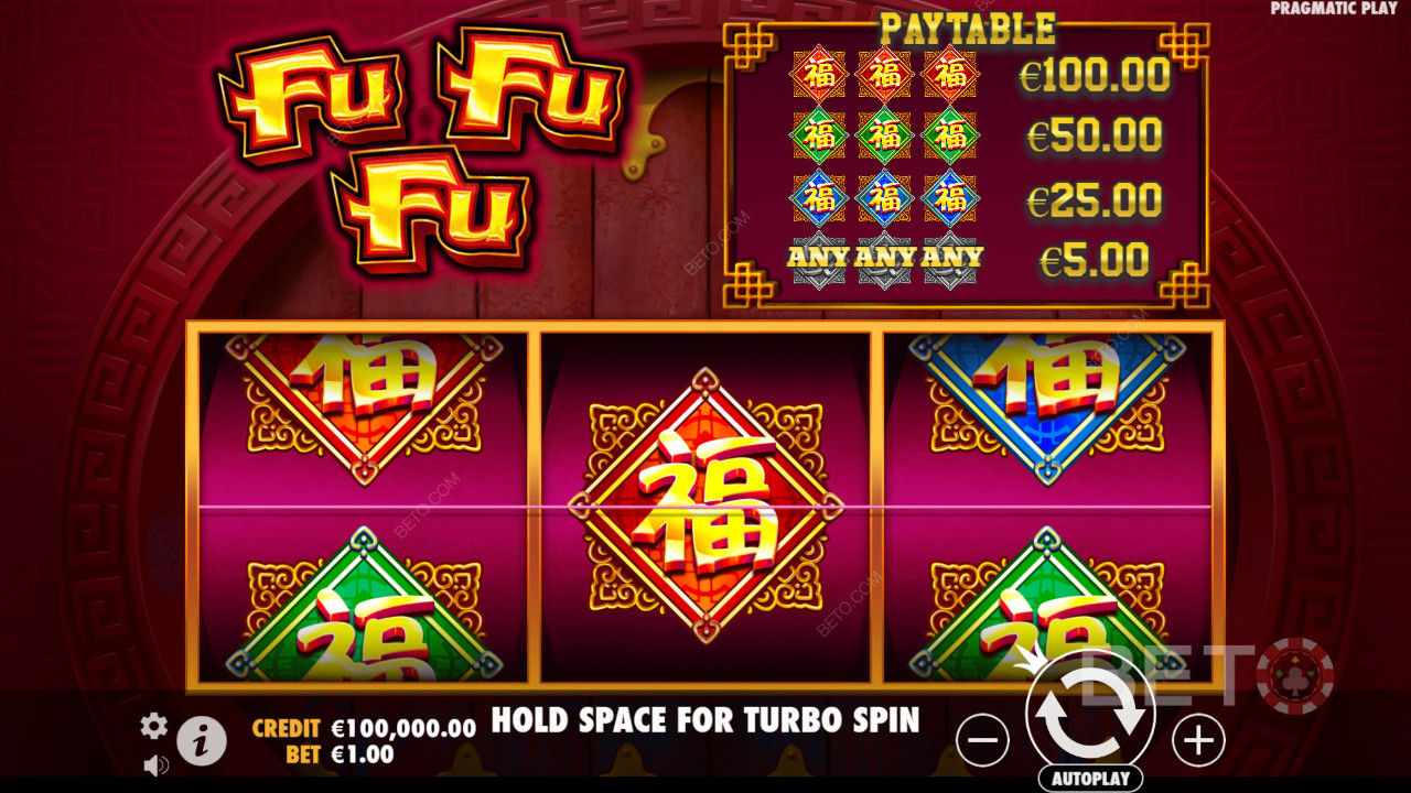 คำอธิบายฟีเจอร์โบนัสใน Fu Fu Fu โดย Pragmatic Play