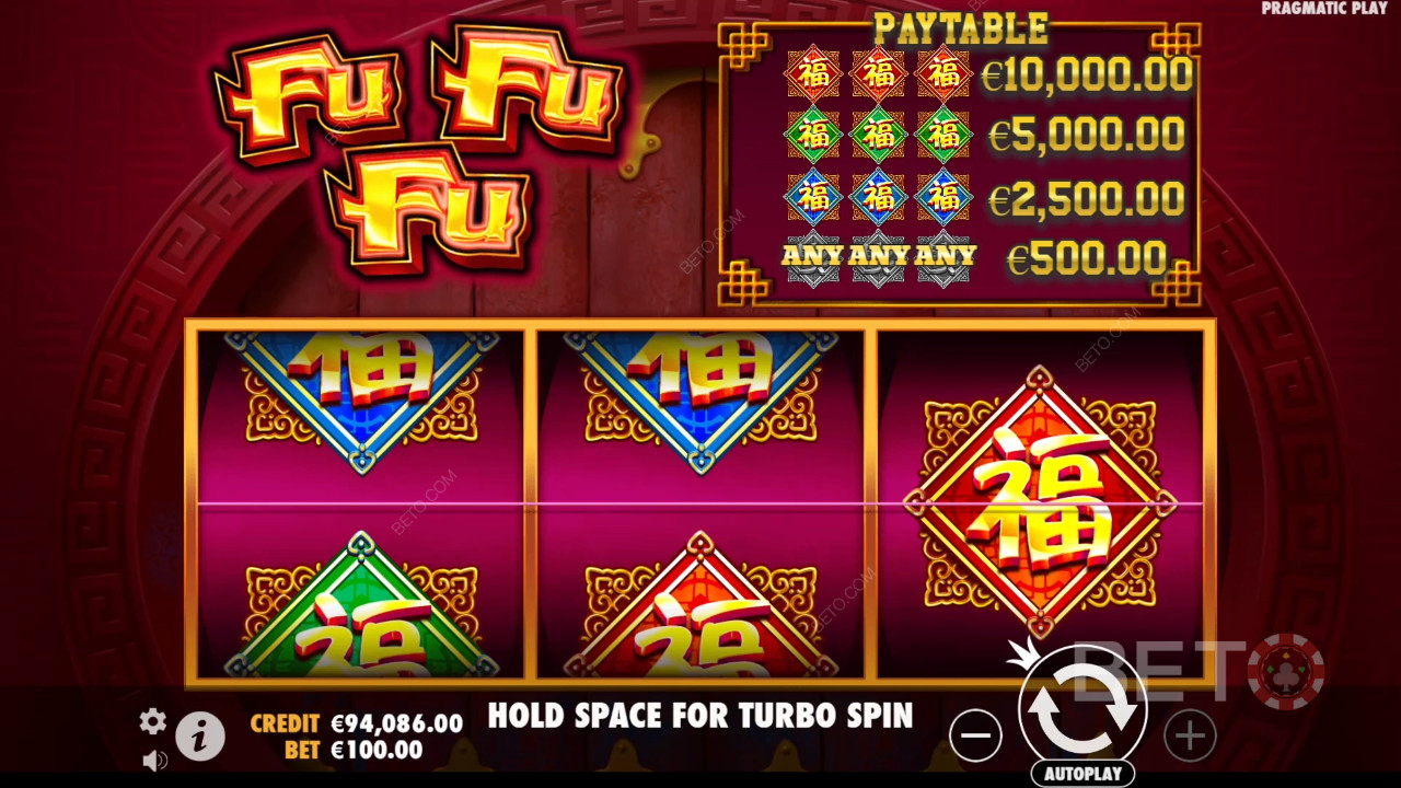วิธีเล่น Fu Fu Fu ของ Pragmatic Play