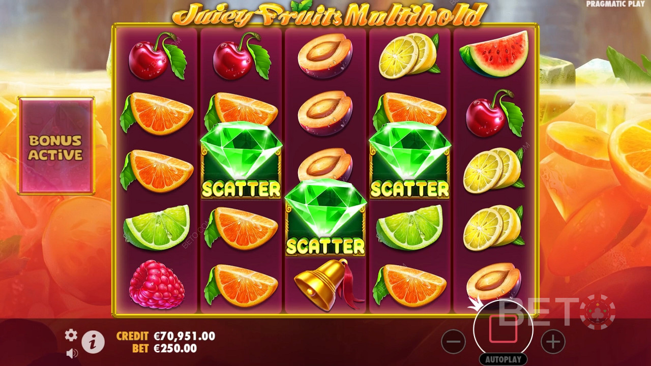 รีวิว Juicy Fruits Multihold โดย BETO Slots