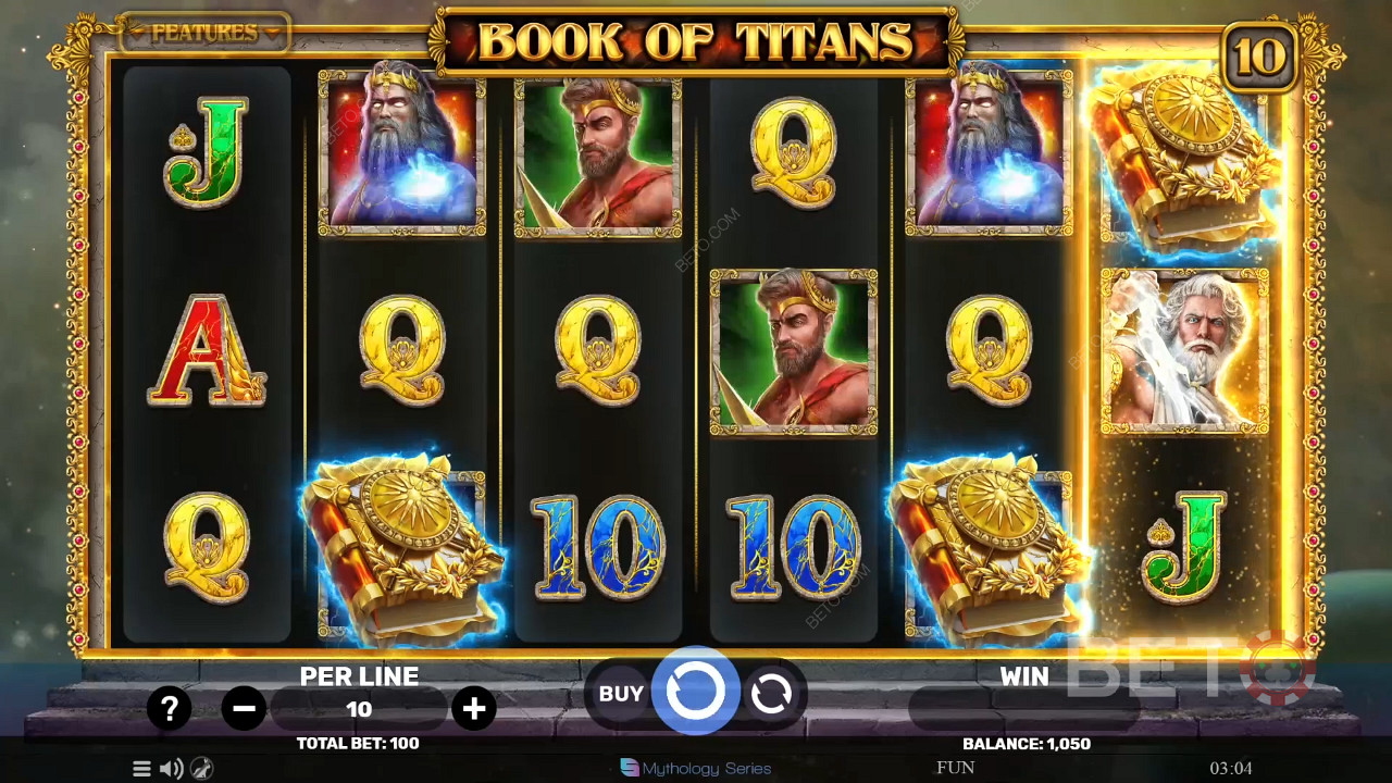 รีวิว Book of Titans โดย BETO Slots