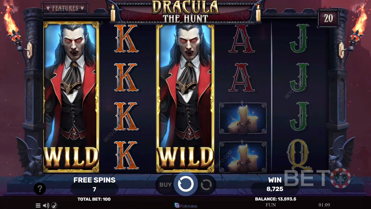 รีวิว Dracula The Hunt โดย BETO Slots