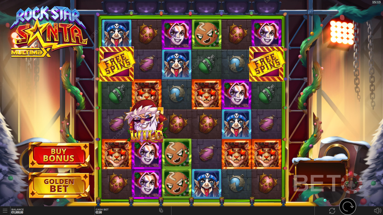 รีวิว Rock Star Santa MultiMax โดย BETO Slots
