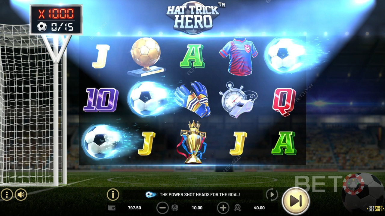 รีวิว Hat Trick Hero จาก BETO Slots