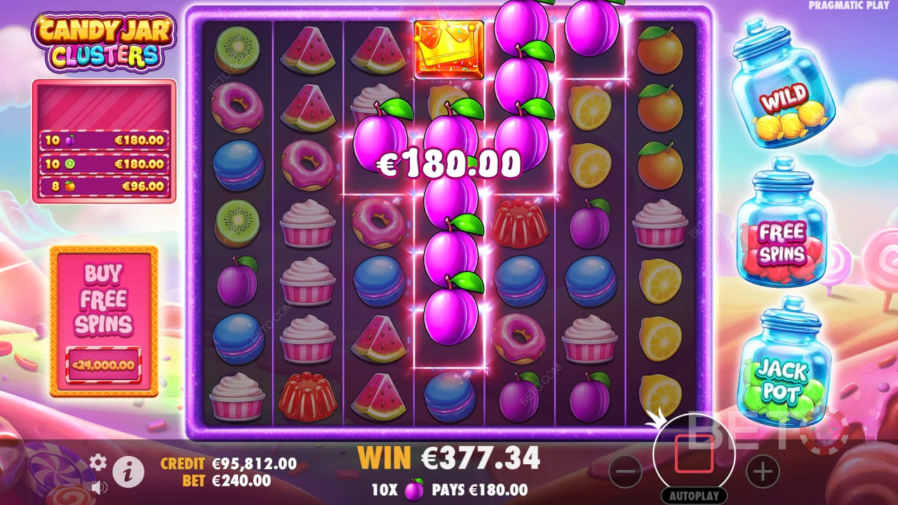 วิธีเล่น Candy Jar Clusters ของ Pragmatic Play
