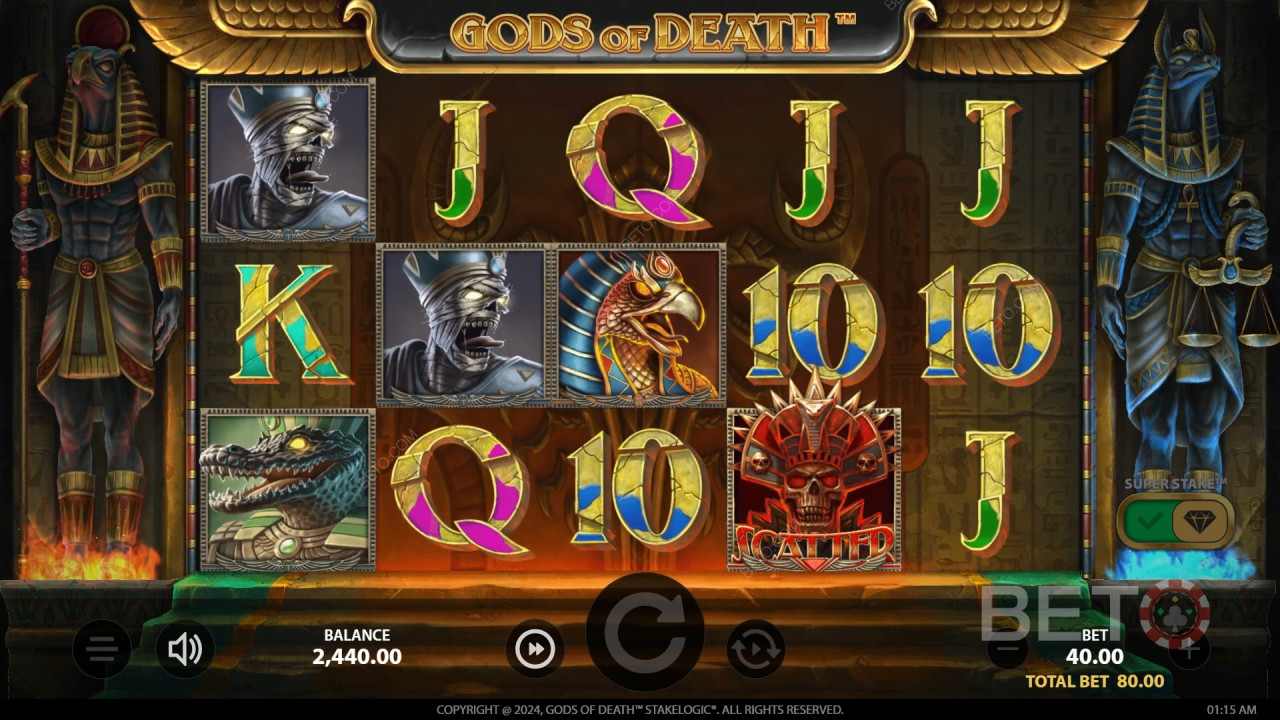 รีวิว Gods of Death โดย BETO Slots