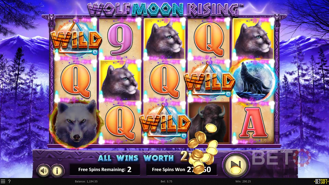 รีวิว Wolf Moon Rising โดย BETO Slots