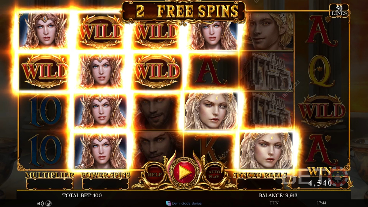 รีวิว Demi Gods IV โดย BETO Slots