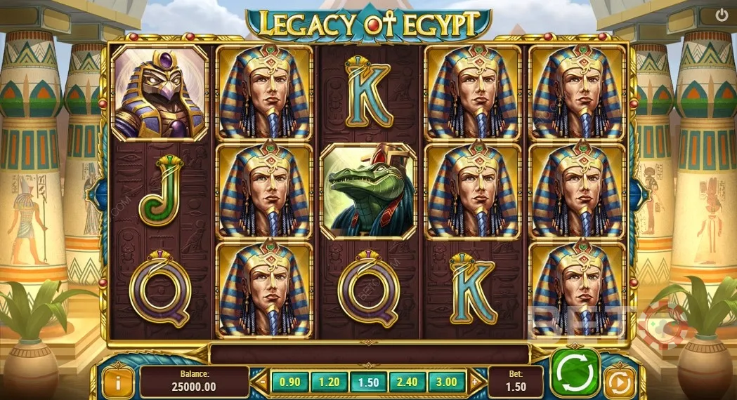ตัวอย่างการเล่นเกม Legacy Of Egypt