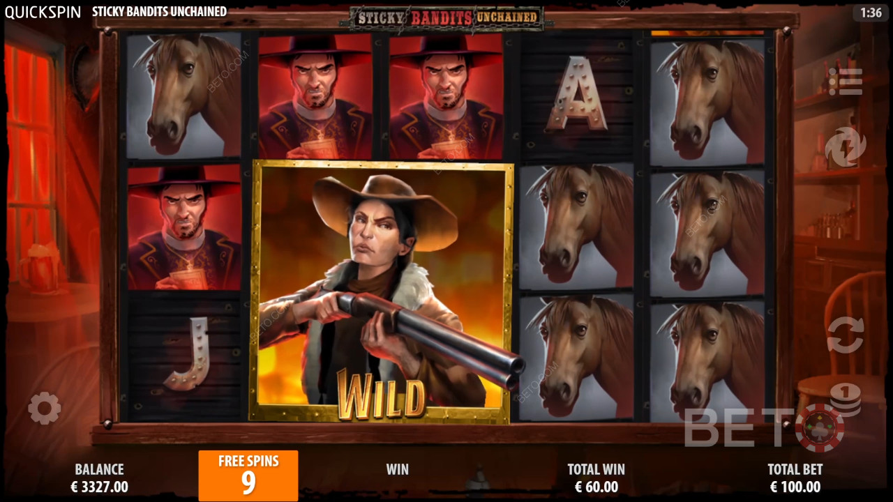รีวิว Sticky Bandits Unchained โดย BETO Slots
