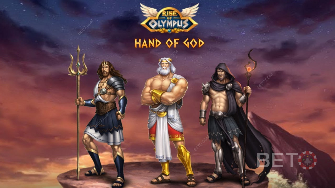 The Hand of God เป็นคุณสมบัติที่จะให้รางวัลแก่คุณในการหมุนแบบไม่มีชัยชนะใน Rise of Olympus