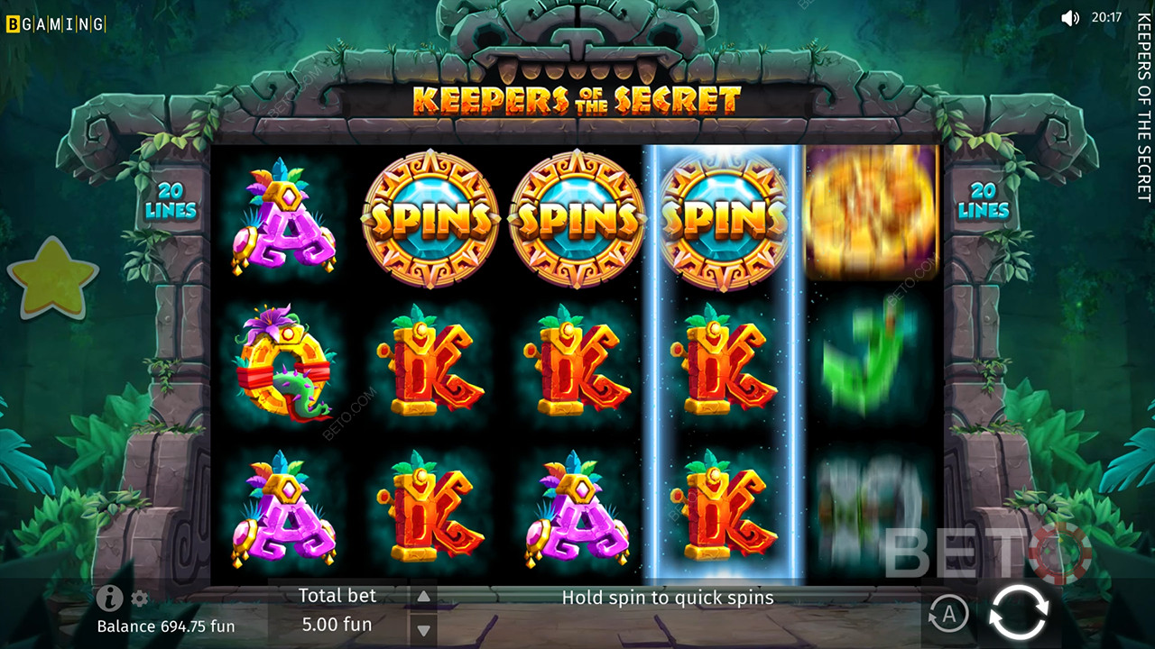 รีวิว Keepers of the Secret โดย BETO Slots