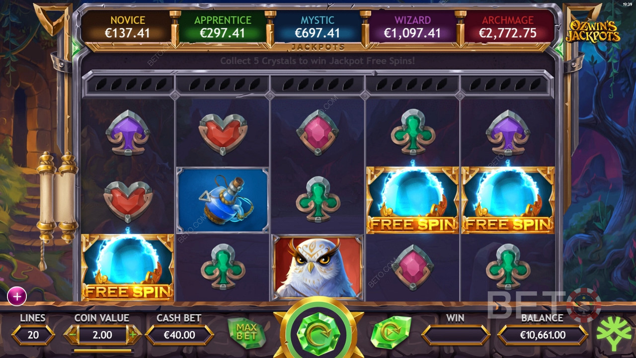 Ozwin's Jackpots เล่นฟรี