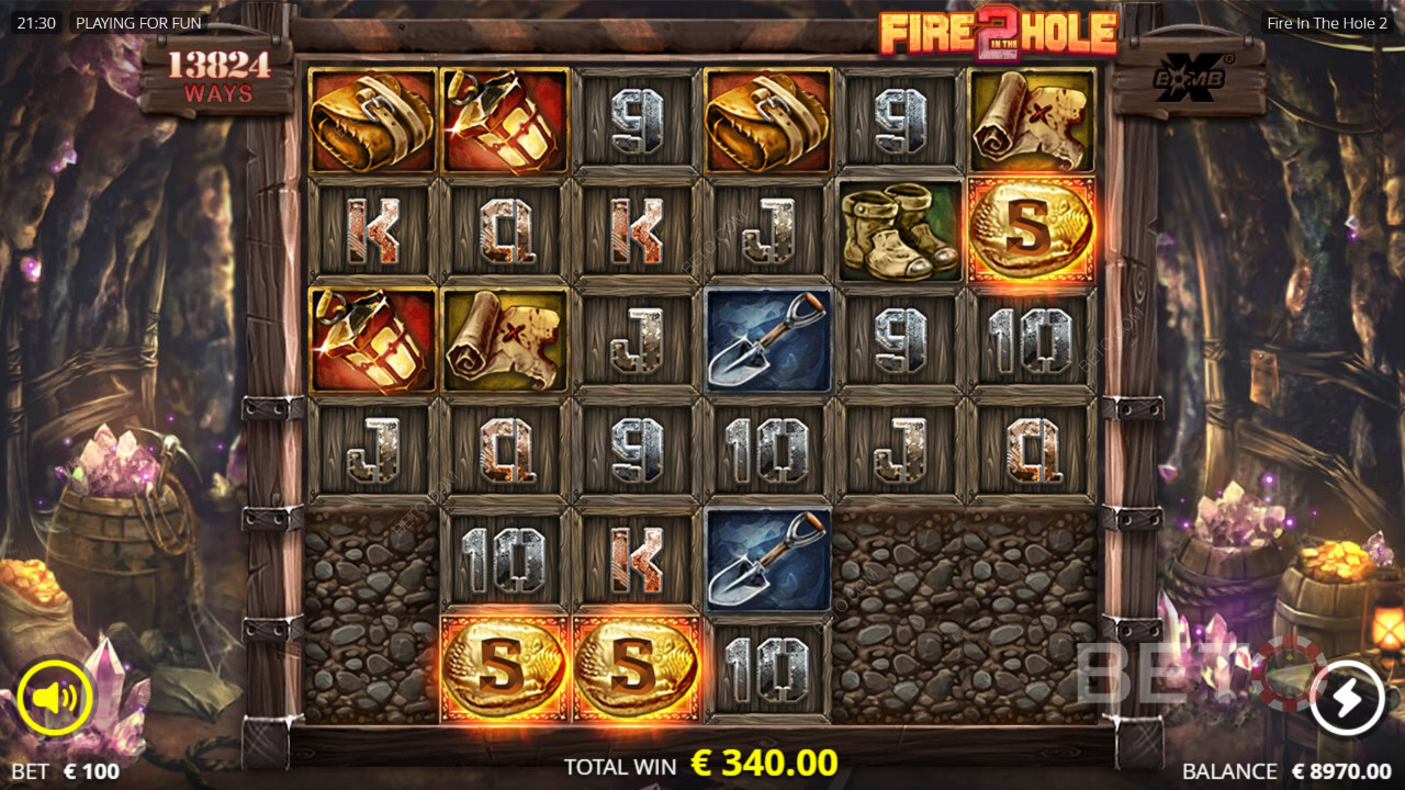 รีวิว Fire in the Hole 2 โดย BETO Slots