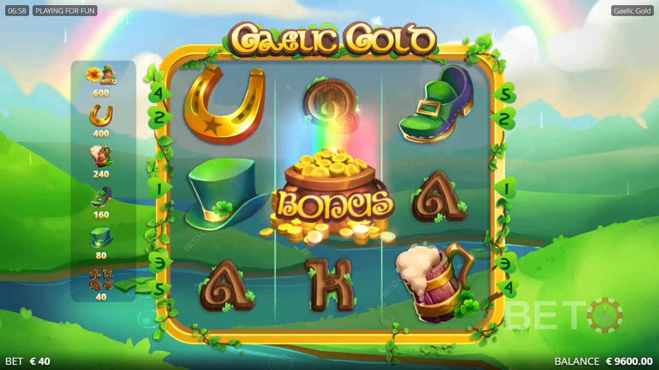 Gaelic Gold เล่นฟรี