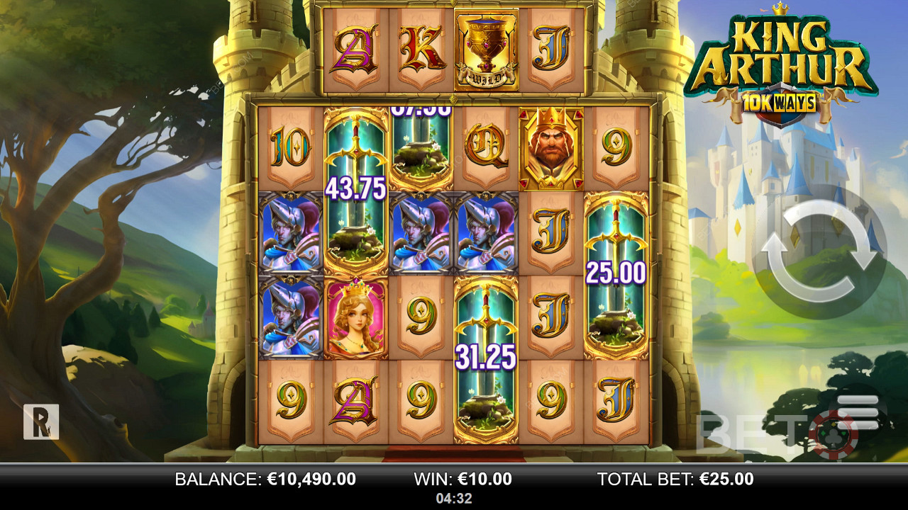 King Arthur 10k Ways เล่นฟรี
