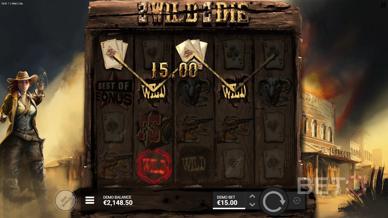 วิธีการเล่นเกม 2 Wild 2 Die ของ Hacksaw Gaming