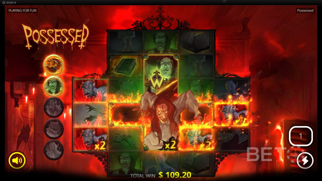 รีวิว Possessed โดย BETO Slots
