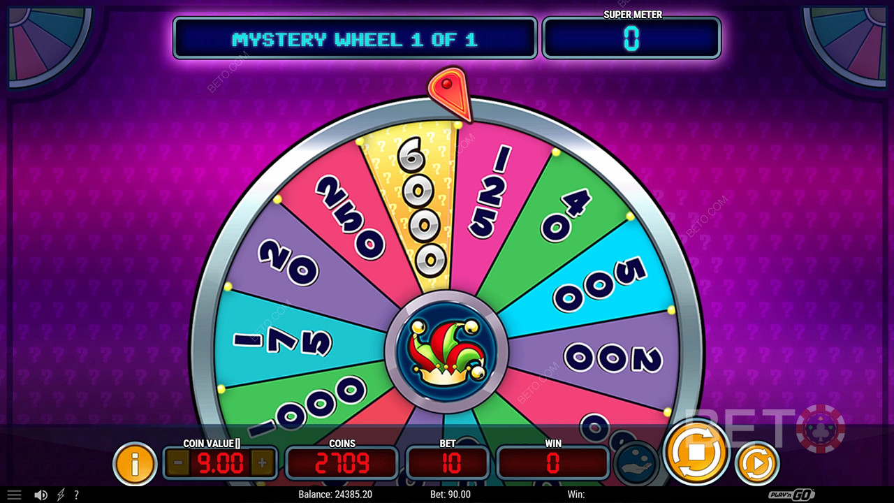 รับรางวัลสูงถึง 2.397.5 เท่าของเงินเดิมพันของคุณในสล็อตออนไลน์ Mystery Joker 6000!