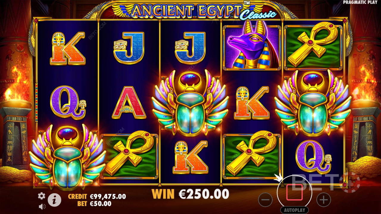 รีวิวอียิปต์โบราณคลาสสิกโดย BETO Slots