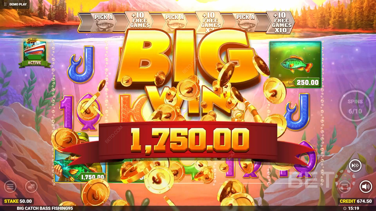 รีวิว Big Catch Bass Fishing โดย BETO Slots