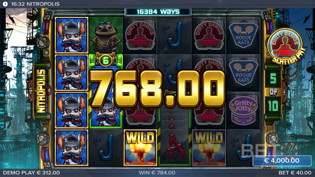 รีวิว Nitropolis โดย BETO Slots