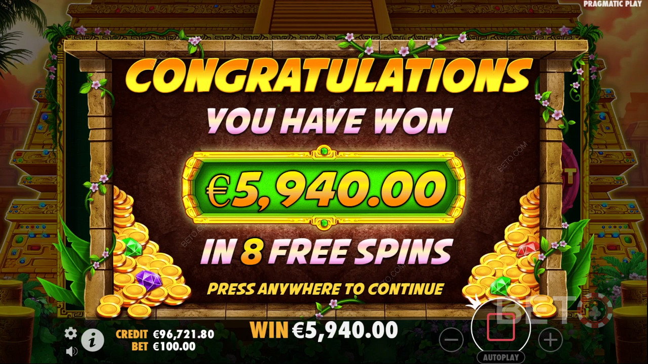 ชนะรางวัล 10,500 เท่าของเงินเดิมพันของคุณในเกมสล็อต El Dorado The City of Gold!