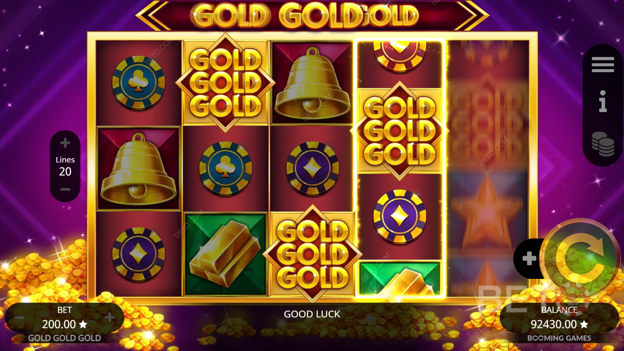 เครื่องสล็อต Gold Gold Gold คุ้มมั้ย?