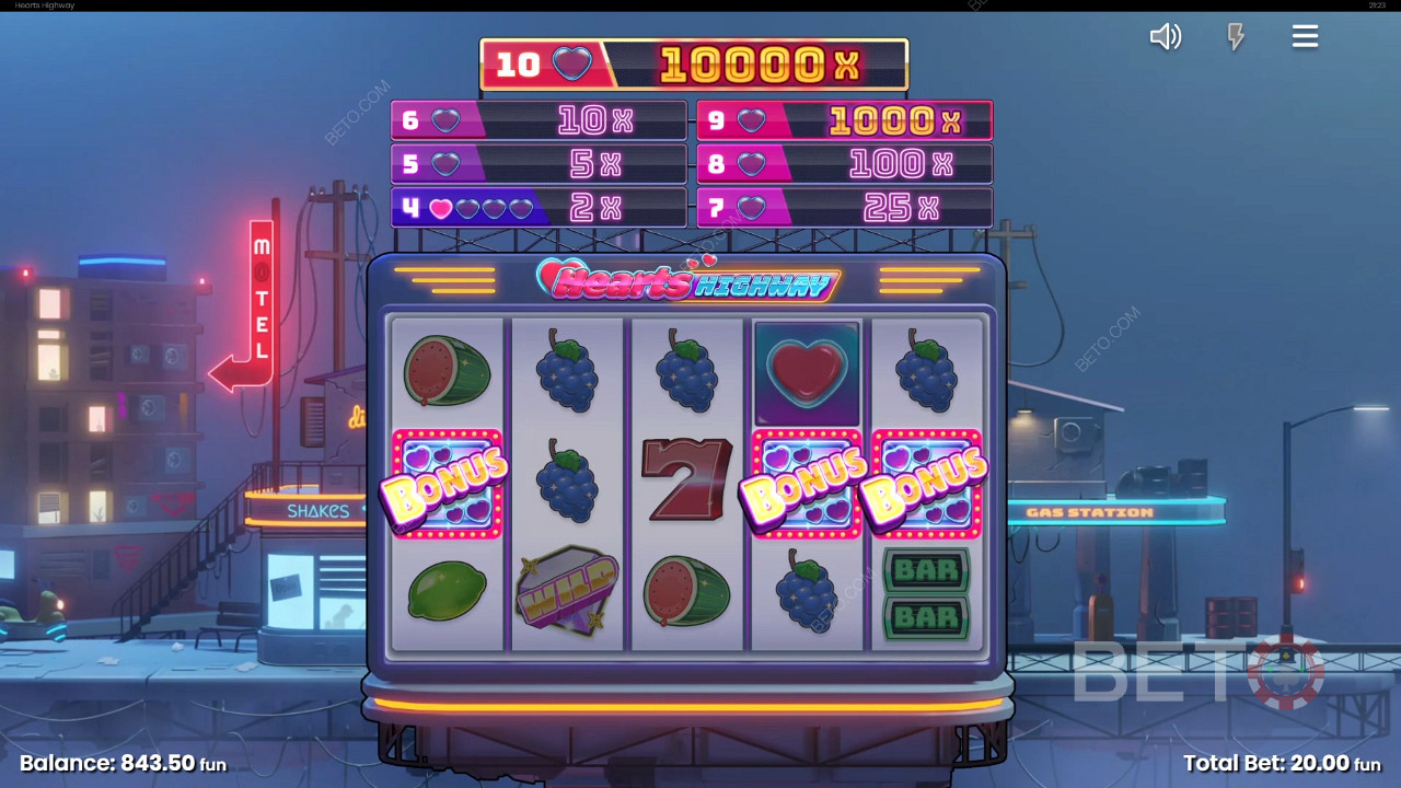 รีวิว Hearts Highway โดย BETO Slots